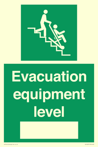 Evacuation equipment level